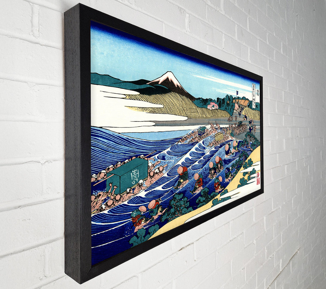  A Canvas Print of Hokusai Fuji From Kanaya On Tokaido Canvas Art