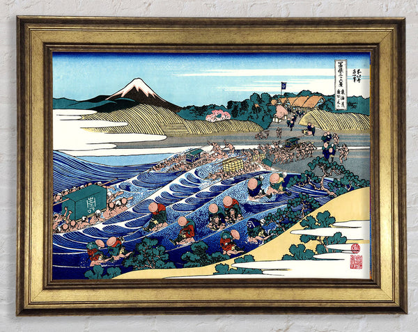 Hokusai Fuji From Kanaya On Tokaido Framed Print