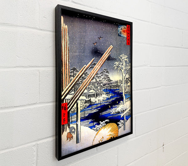 Hiroshige Fukagawa Lumberyards