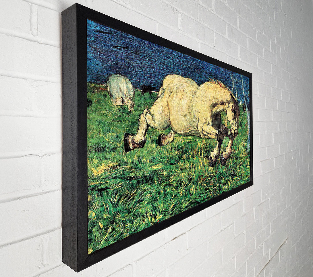  A Canvas Print of Segantini Galloping Horse Canvas Print