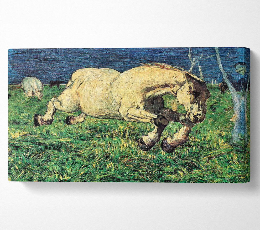  A Canvas Print of Segantini Galloping Horse Canvas Print
