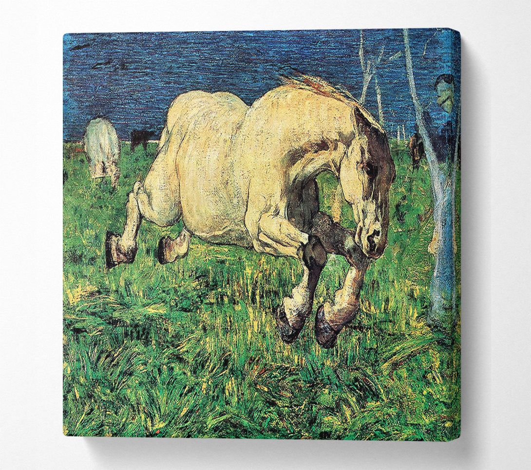  A Canvas Print of Segantini Galloping Horse Canvas Print