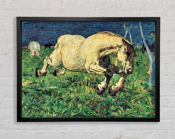 Segantini Galloping Horse Framed Print