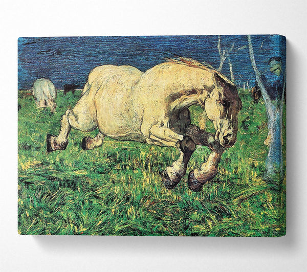  A Canvas Print of Segantini Galloping Horse Canvas Print