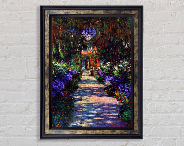 Monet Garden At Giverny 2 Framed Print