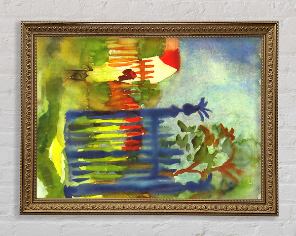 August Macke Garden Gate Framed Print