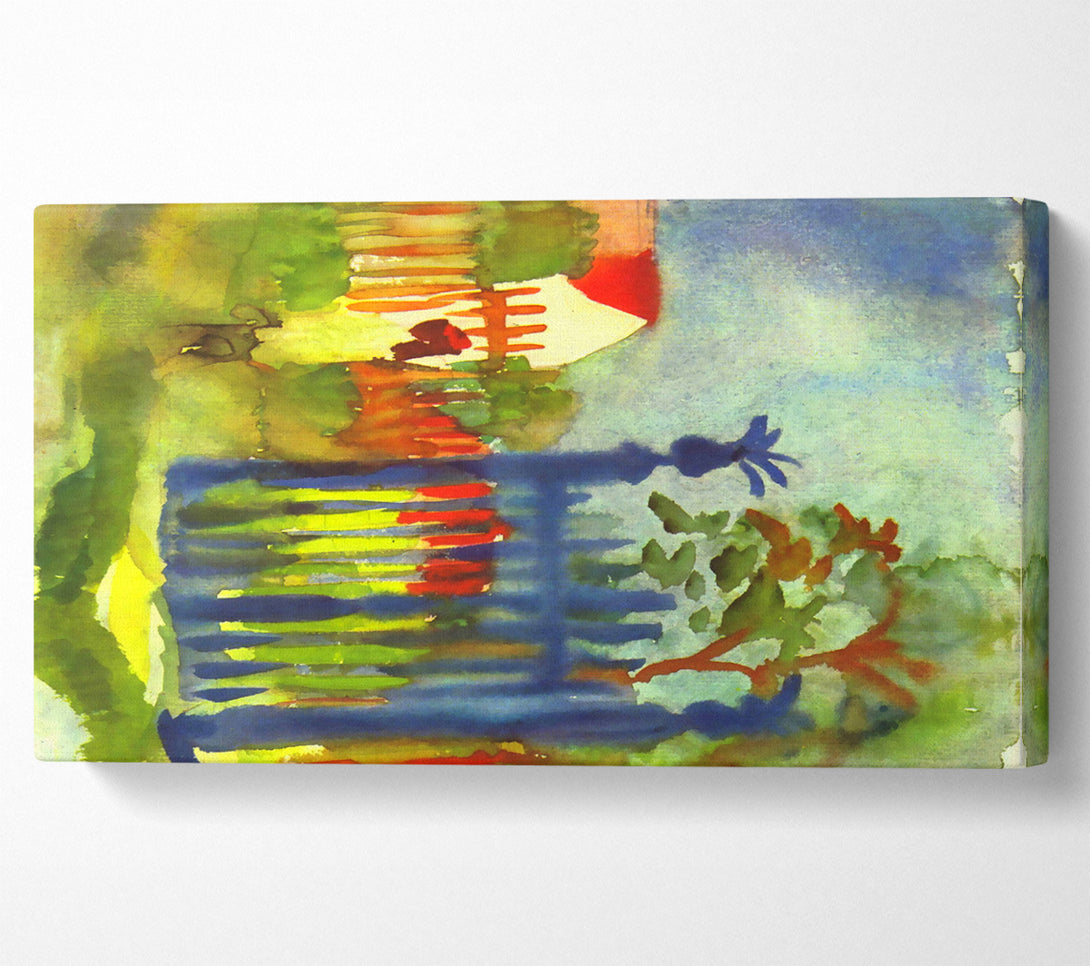  A Canvas Print of August Macke Garden Gate Canvas Print