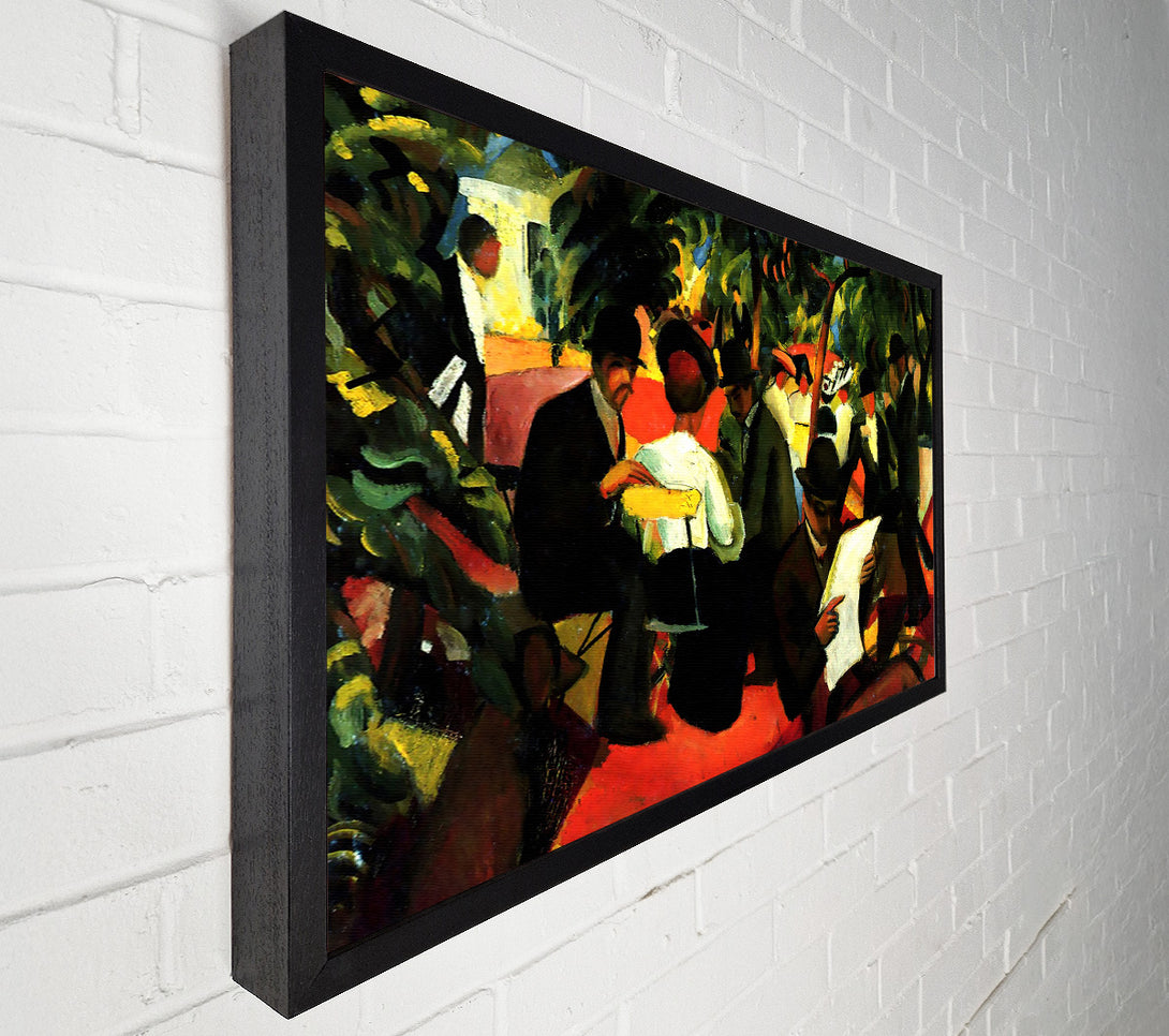 A Canvas Print of August Macke Garden Restaurant Canvas Print