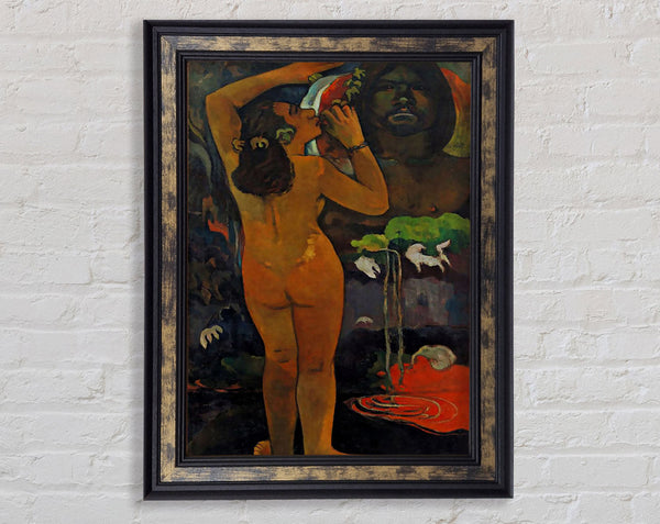 Gauguin The Moon And The Earth Framed Print