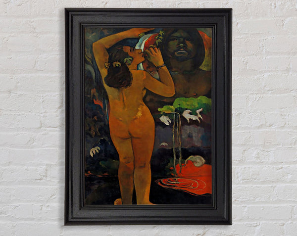 Gauguin The Moon And The Earth Framed Print