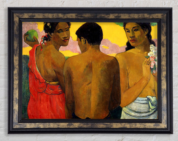 Gauguin Three Tahitians Framed Print