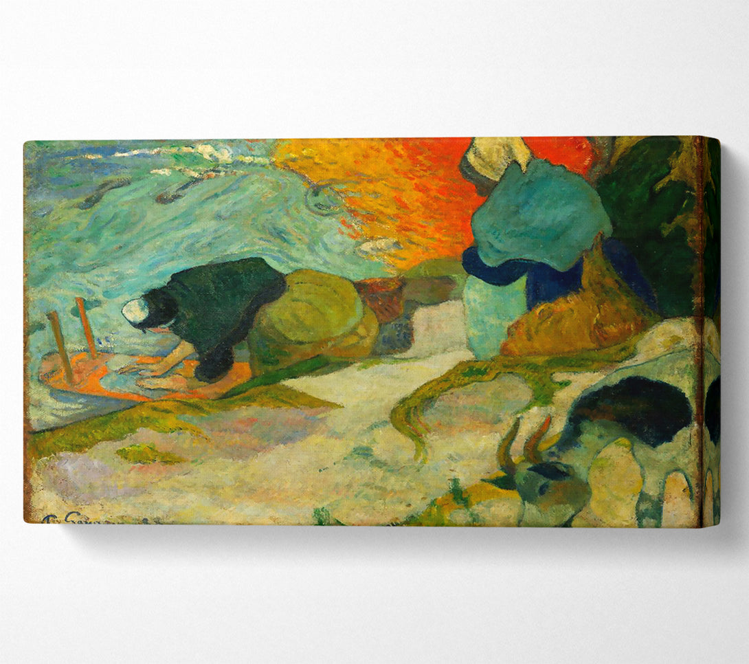  A Canvas Print of Gauguin Washerwomen In Arles Canvas Wall Art