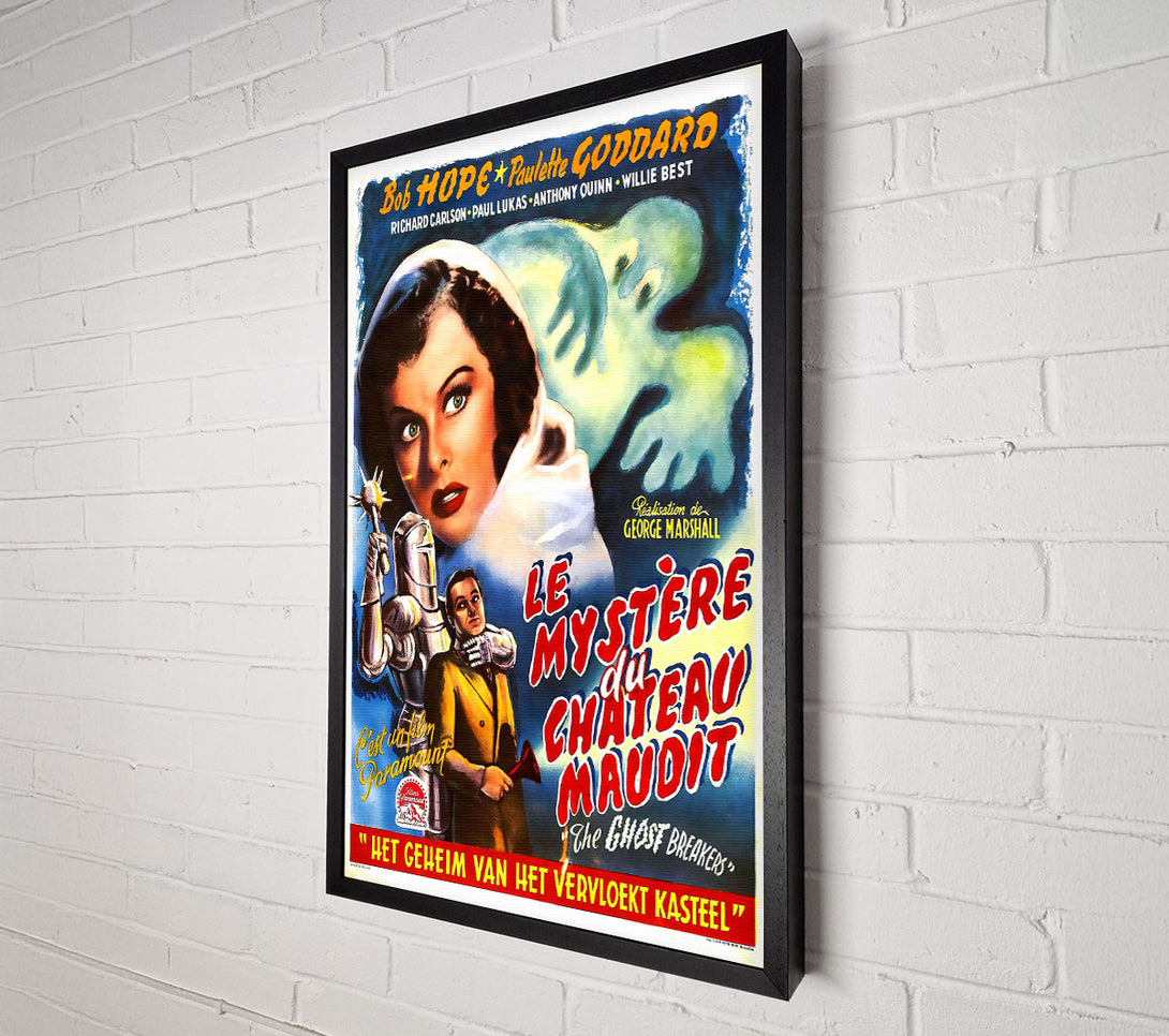  A Canvas Print of Ghost Breakers Poster 3 Canvas Print
