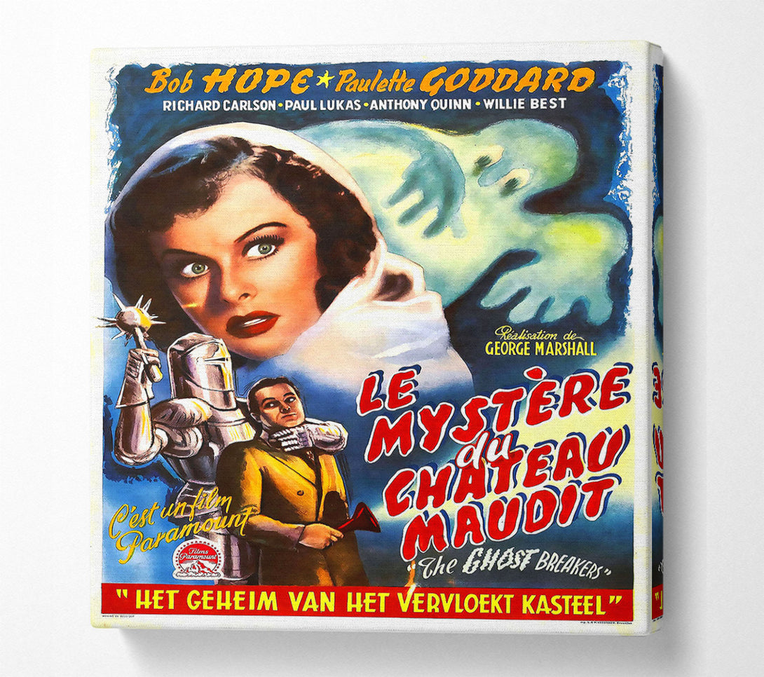  A Canvas Print of Ghost Breakers Poster 3 Canvas Print