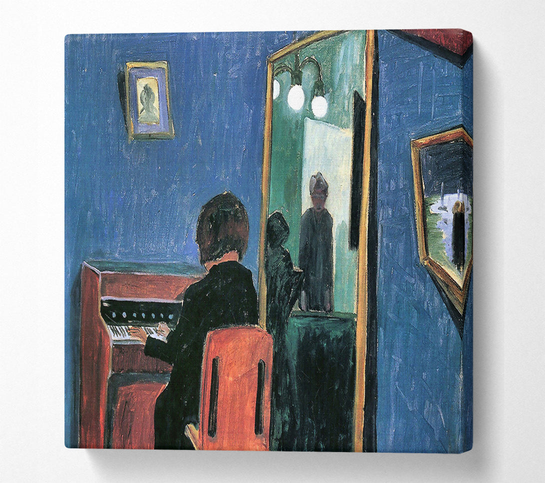  A Canvas Print of Walter Gramatte Girl At The Keyboards Canvas Wall Art