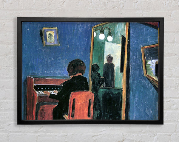 Walter Gramatte Girl At The Keyboards Framed Print