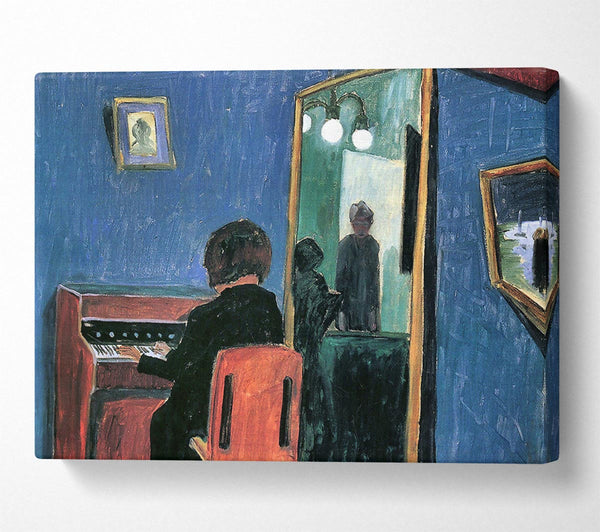  A Canvas Print of Walter Gramatte Girl At The Keyboards Canvas Wall Art