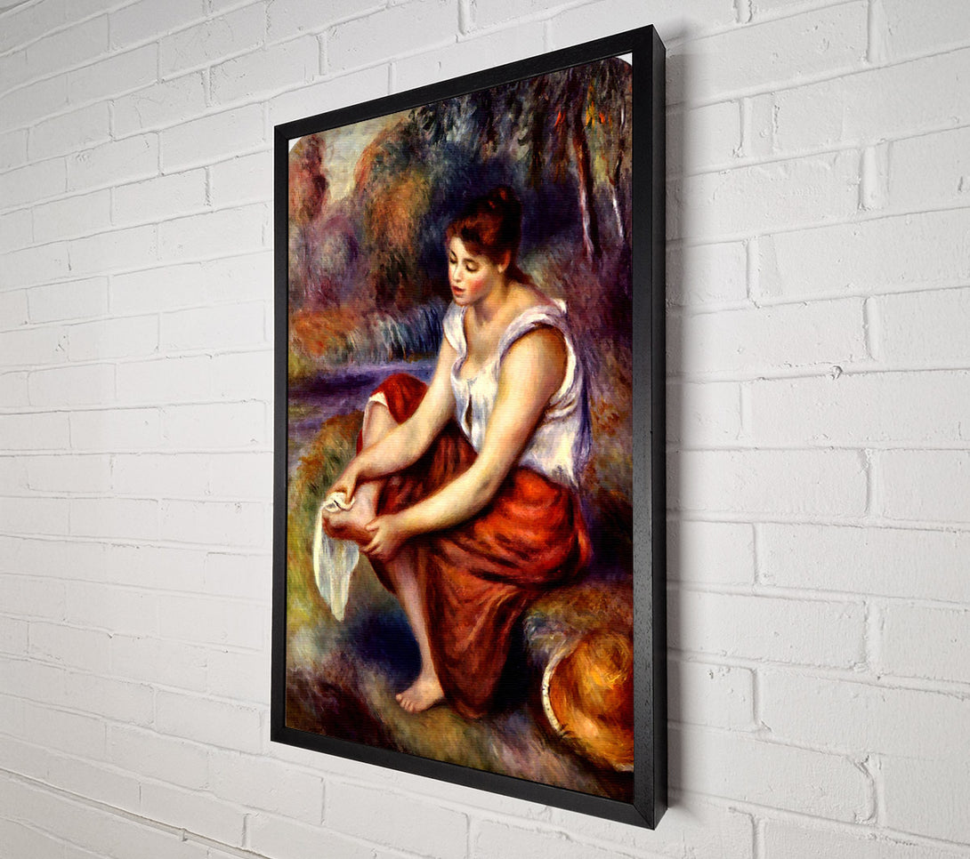  A Canvas Print of Renoir Girl Dryes Her Feet Canvas Art
