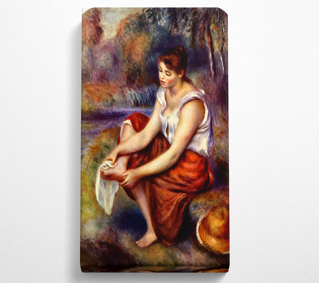  A Canvas Print of Renoir Girl Dryes Her Feet Canvas Art