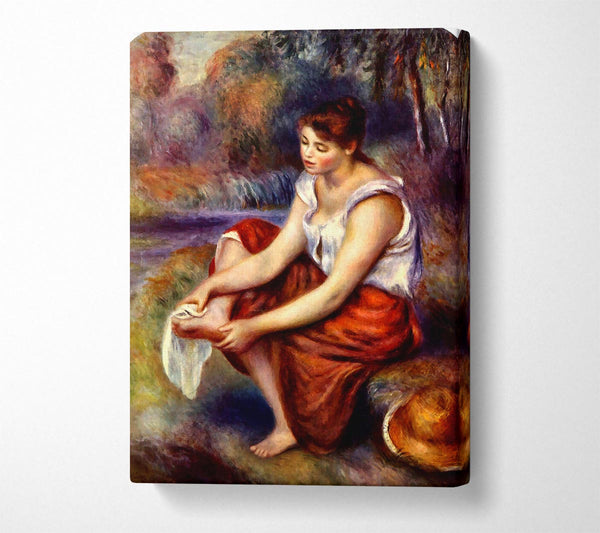  A Canvas Print of Renoir Girl Dryes Her Feet Canvas Art