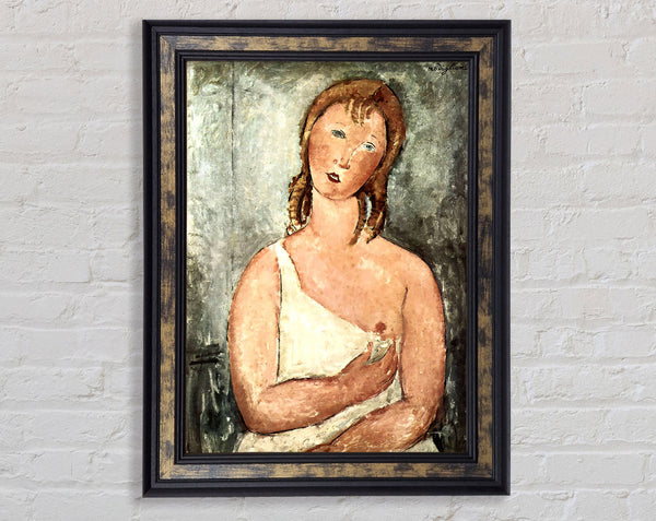 Modigliani Girl In Shirt Framed Print