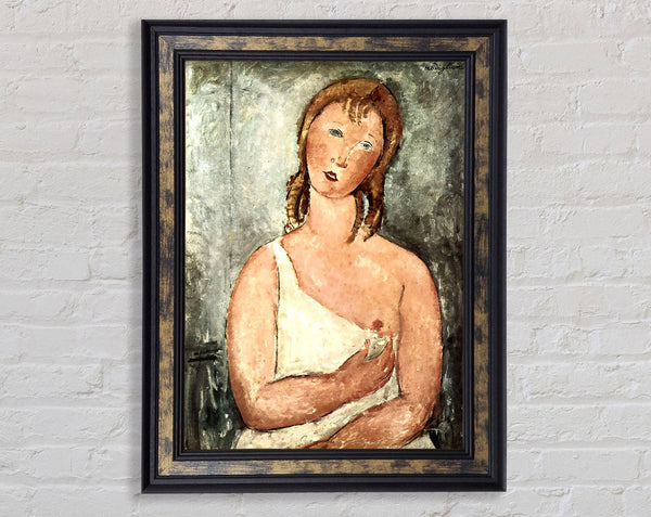 Modigliani Girl In Shirt Framed Print