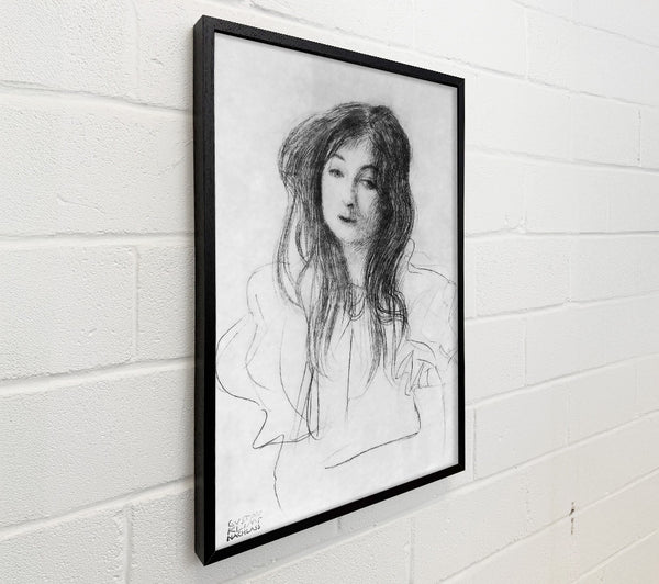 Klimt Girl With Long Hair
