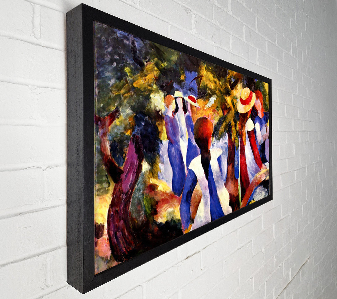  A Canvas Print of August Macke Girls In The Open Canvas Art