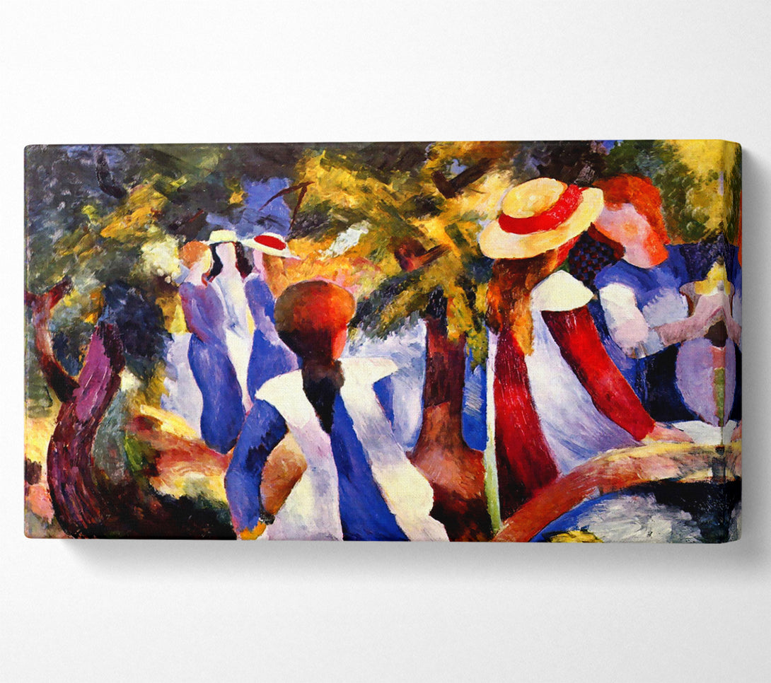  A Canvas Print of August Macke Girls In The Open Canvas Art
