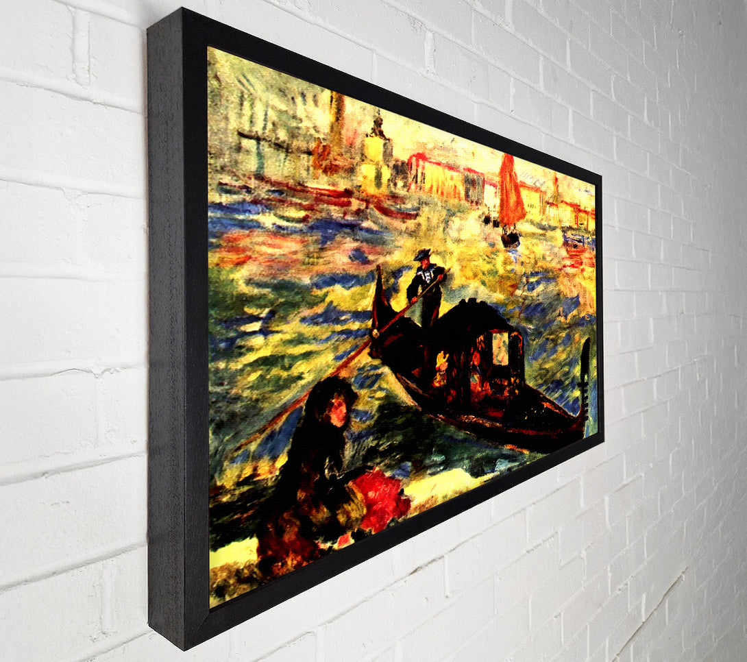  A Canvas Print of Renoir Gondola On The Canale Grande Canvas Wall Art