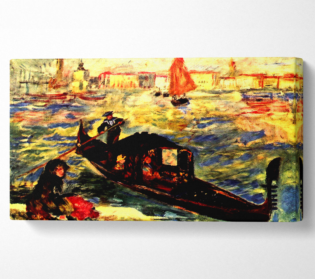  A Canvas Print of Renoir Gondola On The Canale Grande Canvas Wall Art