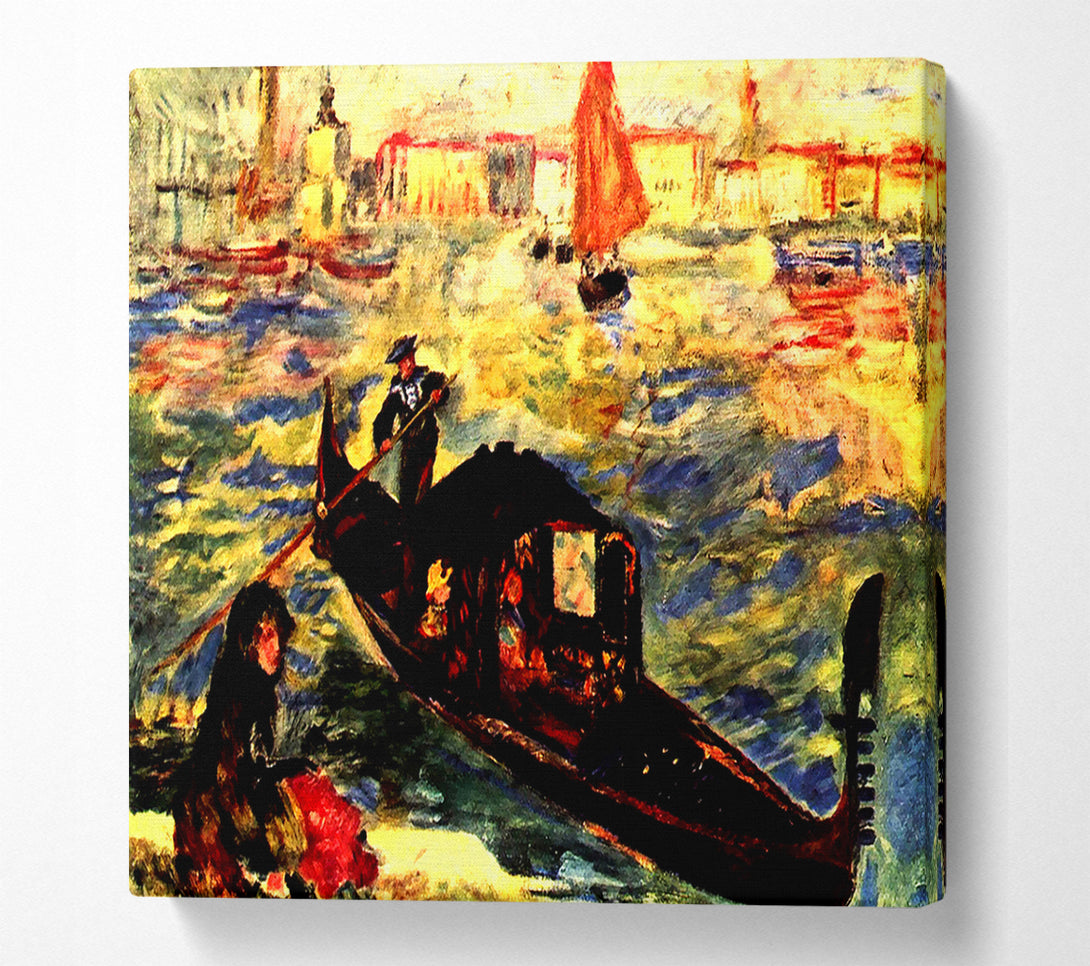  A Canvas Print of Renoir Gondola On The Canale Grande Canvas Wall Art