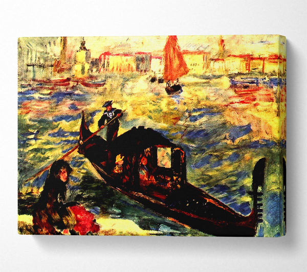  A Canvas Print of Renoir Gondola On The Canale Grande Canvas Wall Art