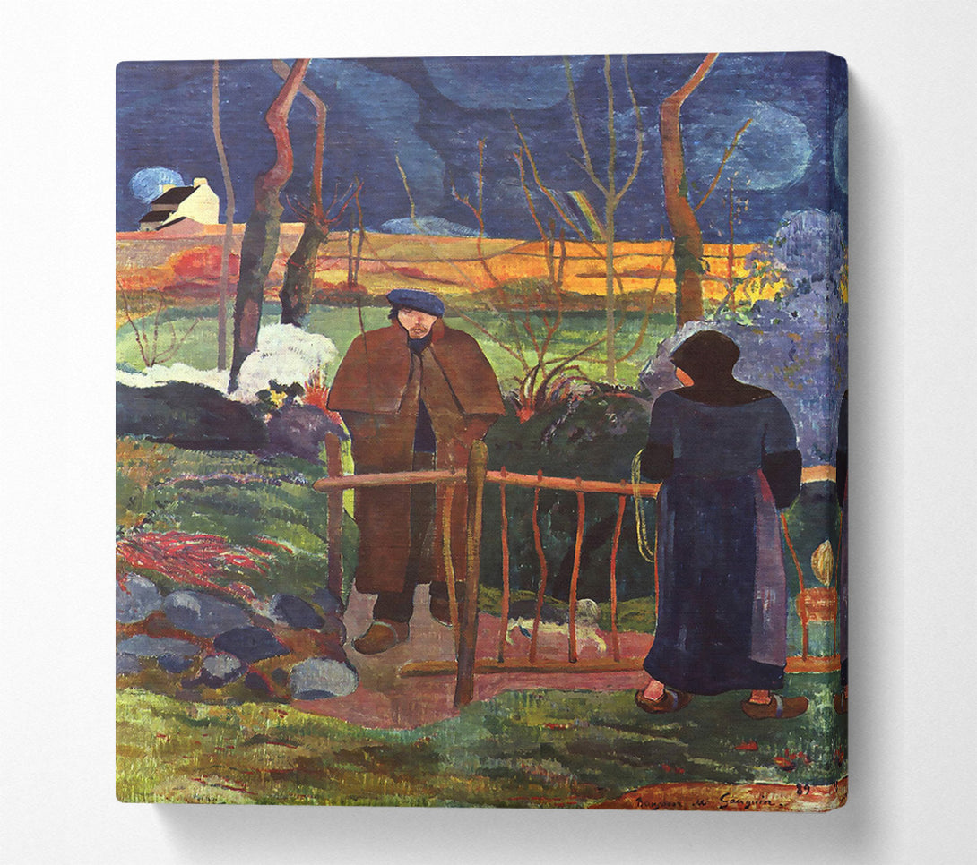  A Canvas Print of Gauguin Good Day Mr Gauguin Canvas Art