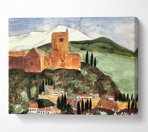  A Canvas Print of Walter Gramatte Granada 2 Canvas Wall Art