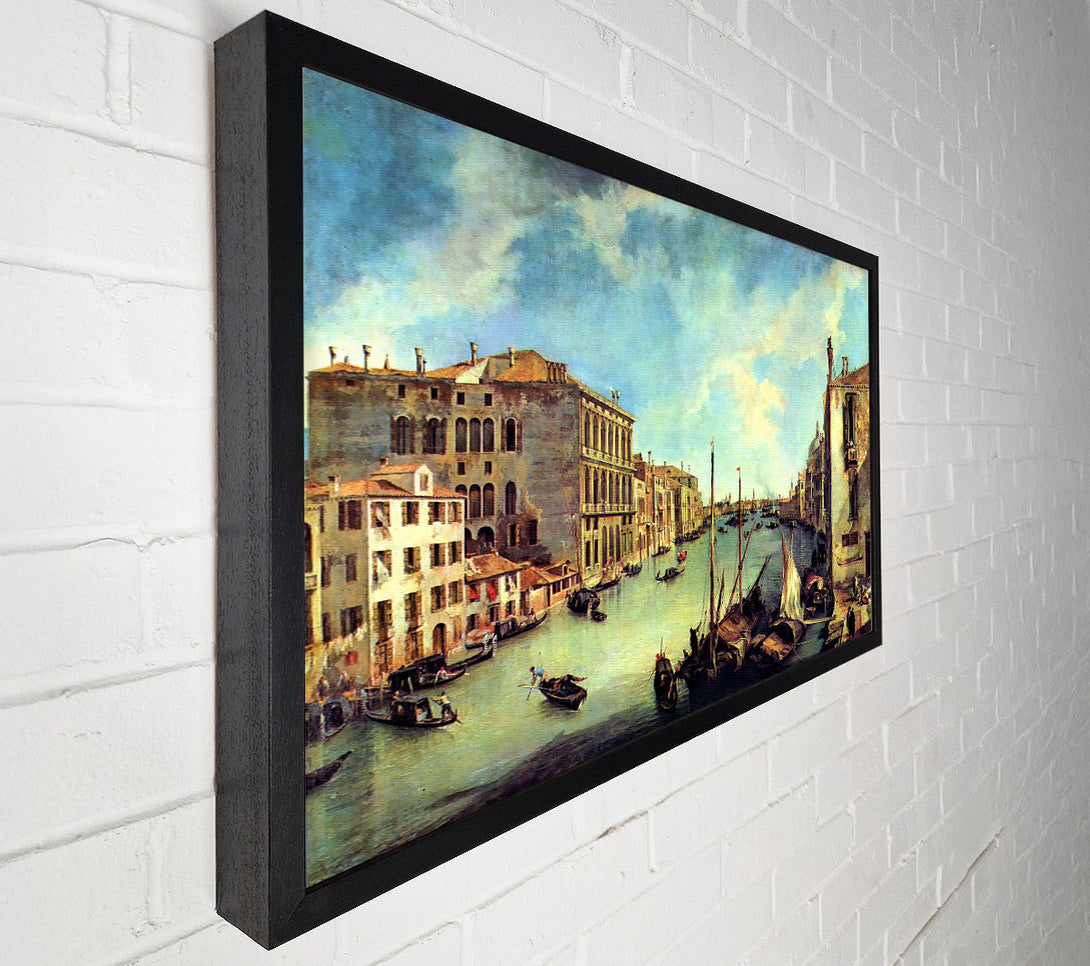  A Canvas Print of Canaletto Grand Canal At San Vio Canvas Wall Art