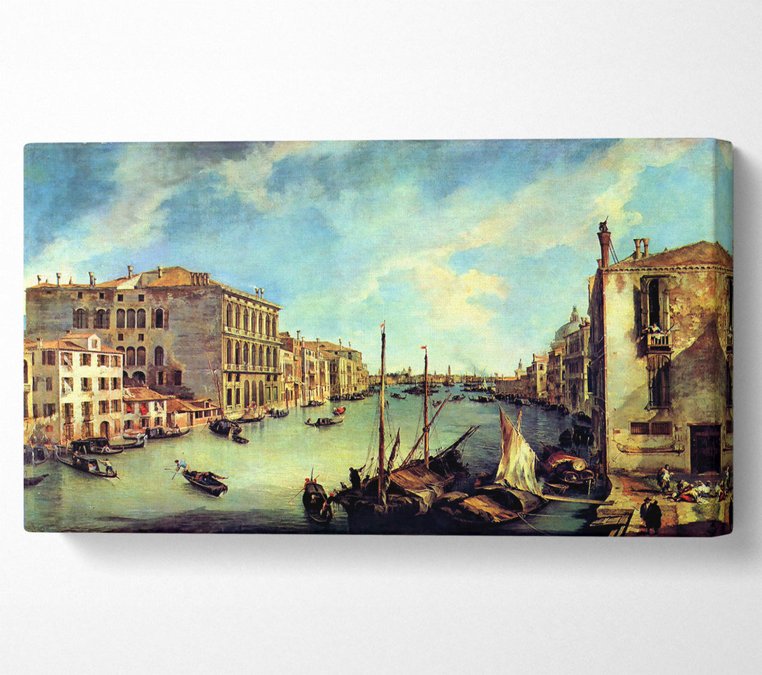  A Canvas Print of Canaletto Grand Canal At San Vio Canvas Wall Art