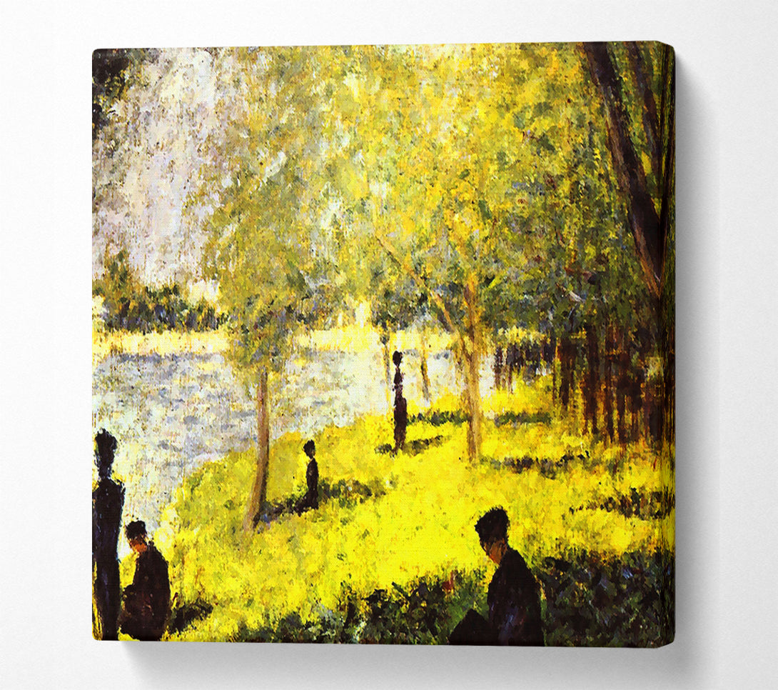  A Canvas Print of Seurat Group Of People Canvas Art