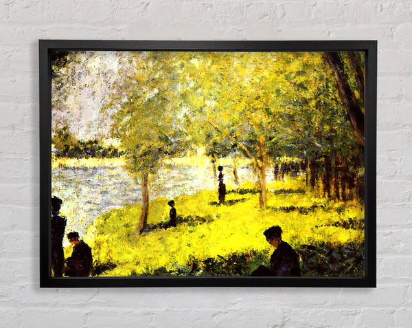 Seurat Group Of People Framed Print