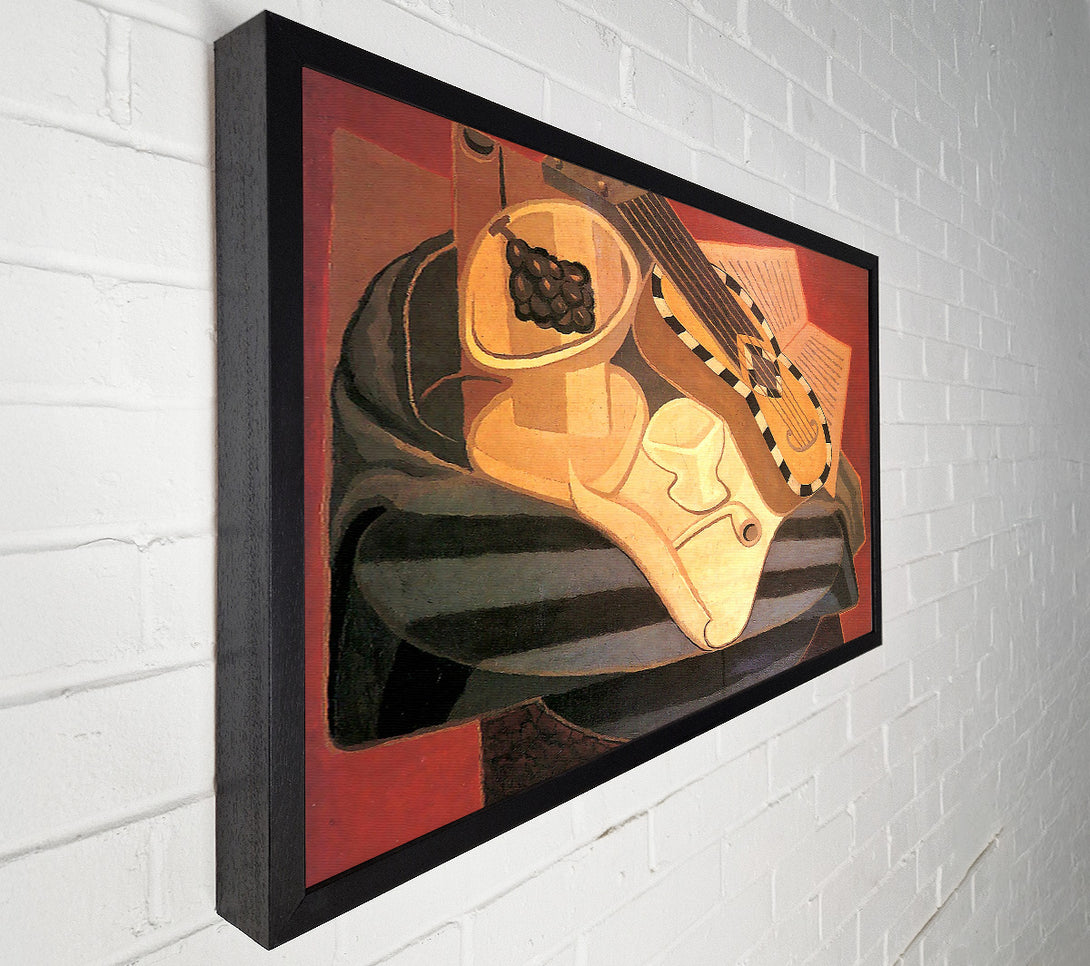  A Canvas Print of Juan Gris Guitar With Ornaments Canvas Wall Art