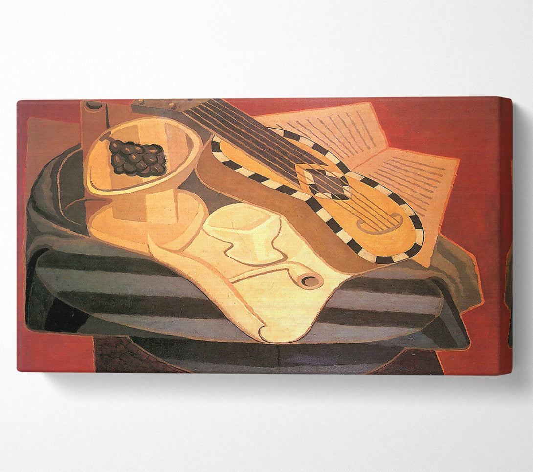  A Canvas Print of Juan Gris Guitar With Ornaments Canvas Wall Art