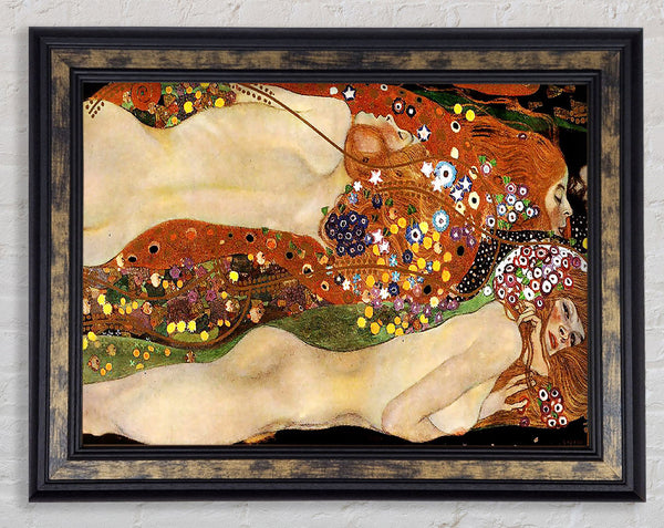 Klimt Water Serpents 2 Framed Print