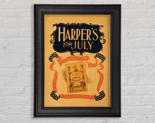 Harpers July Framed Print