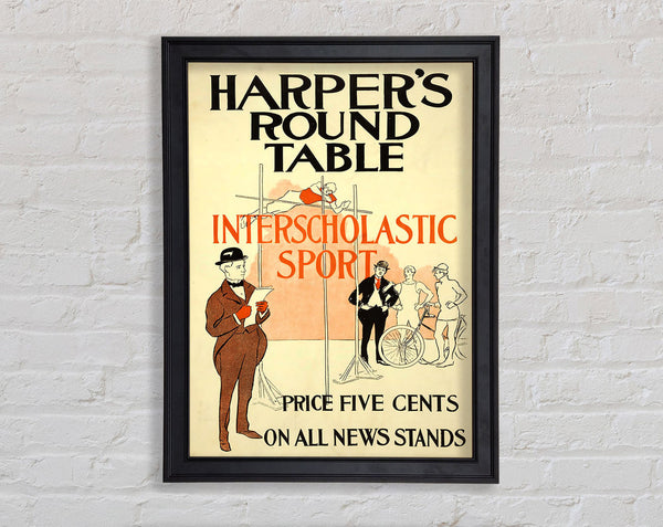 Harpers Round Table Framed Print
