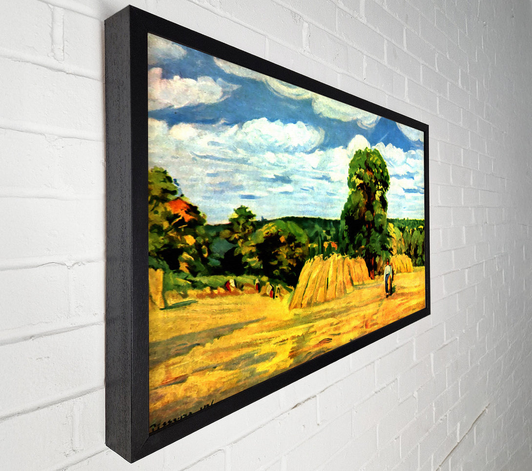  A Canvas Print of Pissarro Harvest Canvas Art