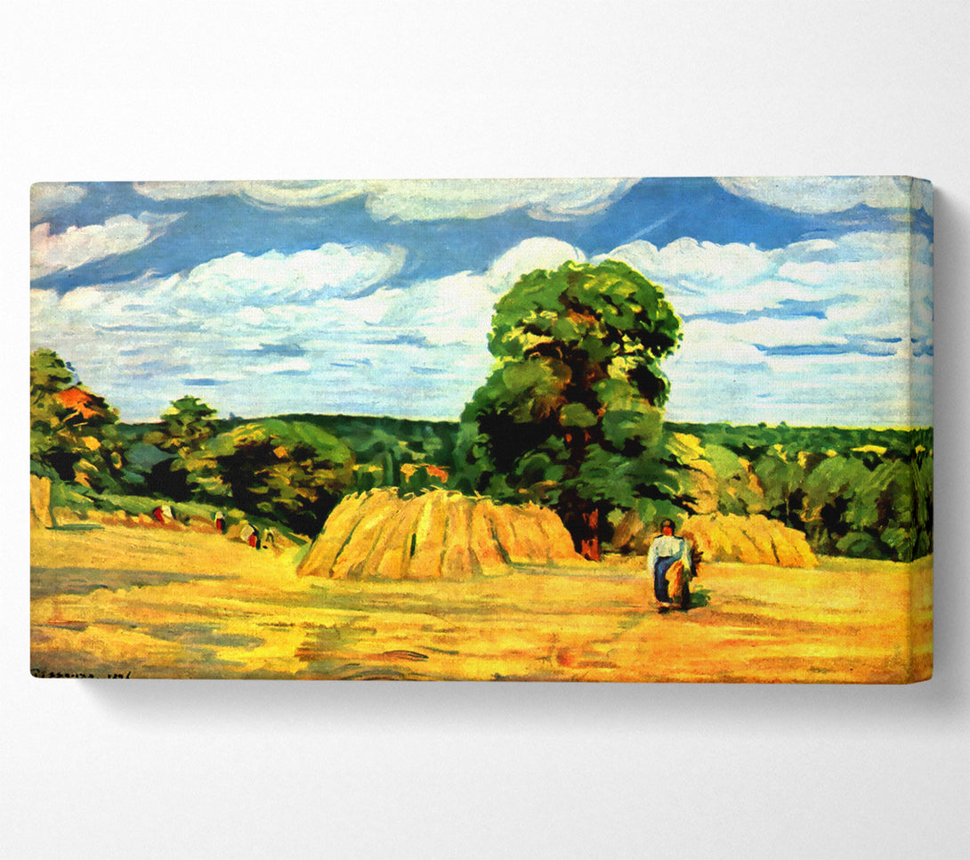  A Canvas Print of Pissarro Harvest Canvas Art