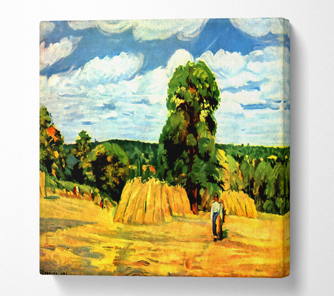  A Canvas Print of Pissarro Harvest Canvas Art