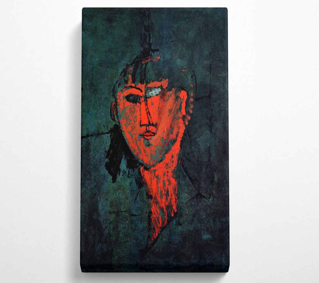  A Canvas Print of Head By Modigliani Canvas Print