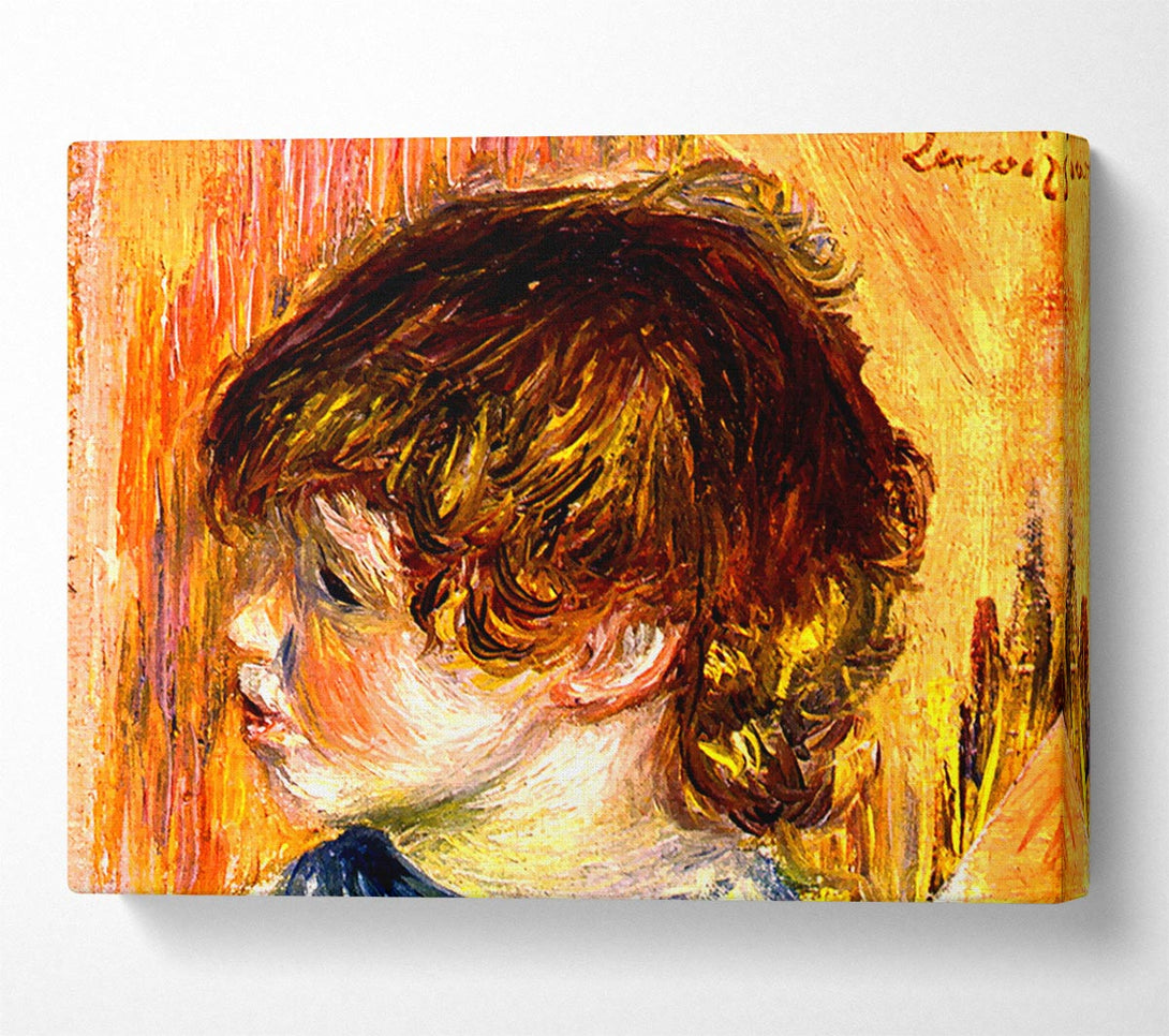  A Canvas Print of Renoir Head Of A Young Girl Canvas Print