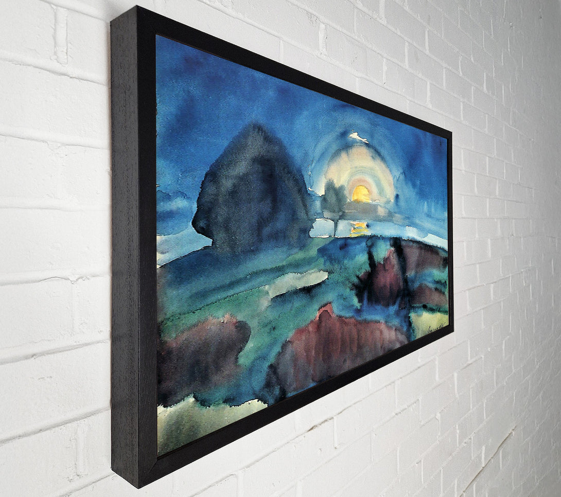  A Canvas Print of Walter Gramatte Hiddensoe Moon Stairway Canvas Wall Art